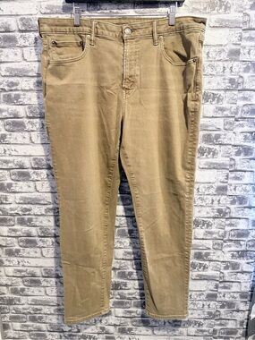 Men's American Eagle Jeans 38x32 AE EasyFlex Athletic Fit Jean Khaki